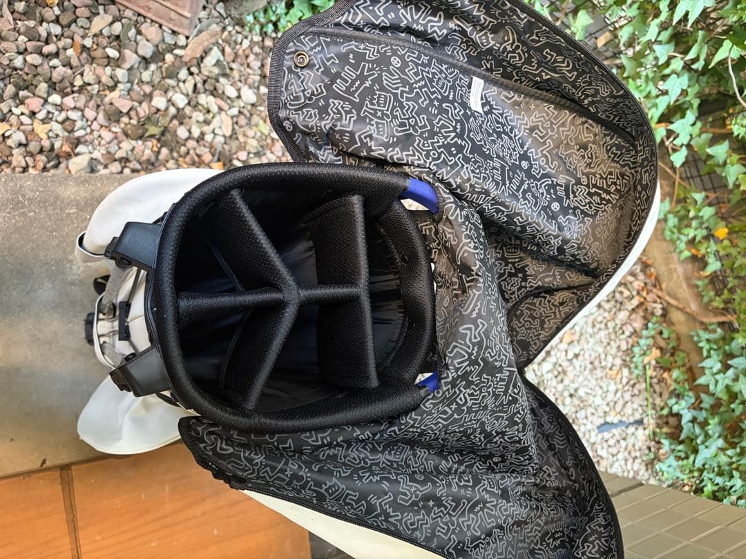 Keith Haring キャディバッグ ホワイト　スタンド未使用