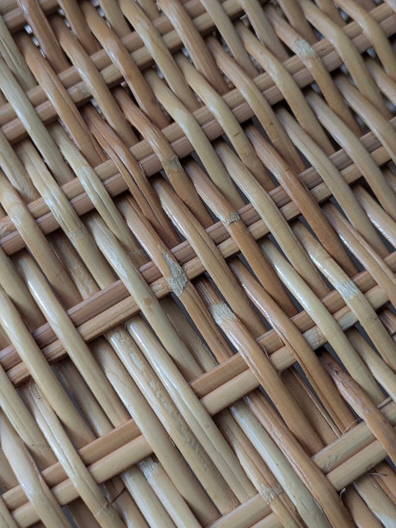 ラタン　アンティーク　レトロ　藤　カゴ　バスケット　収納　ボックス　かご　脚付き