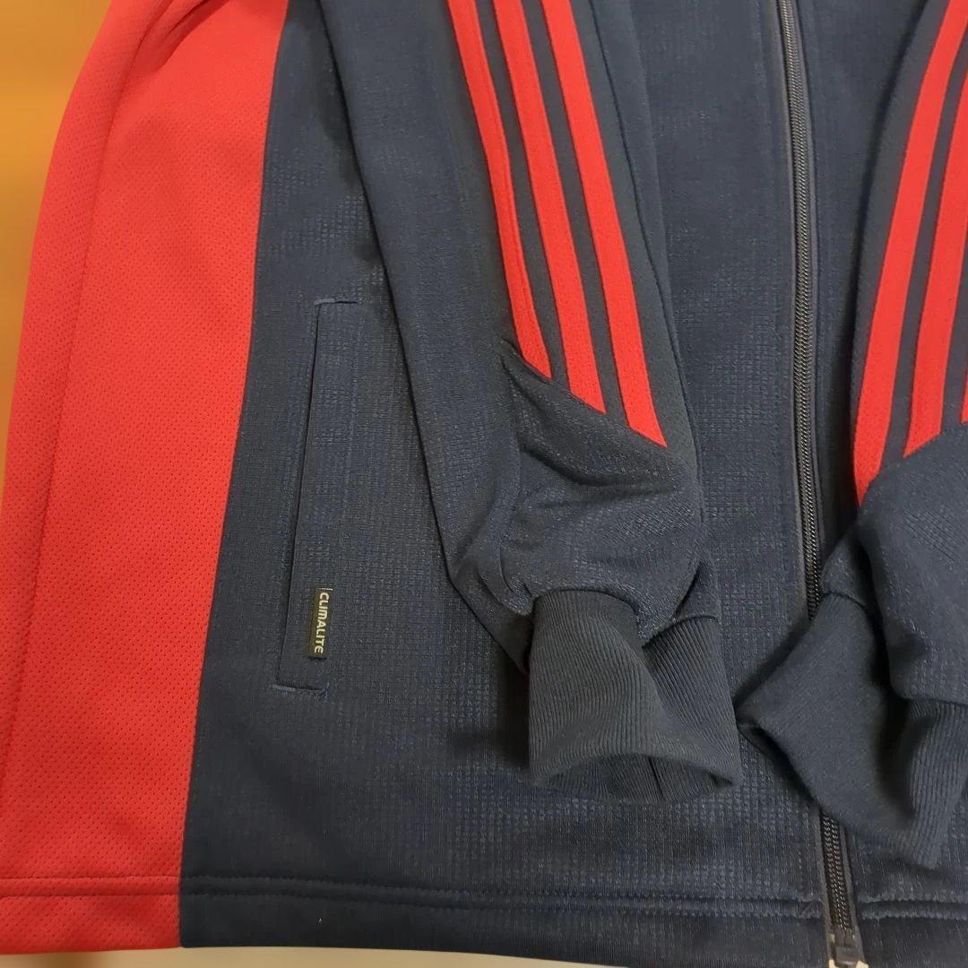 adidas ネイビー/レッド ジャージ/ハーフパンツセット XL 未使用近い！