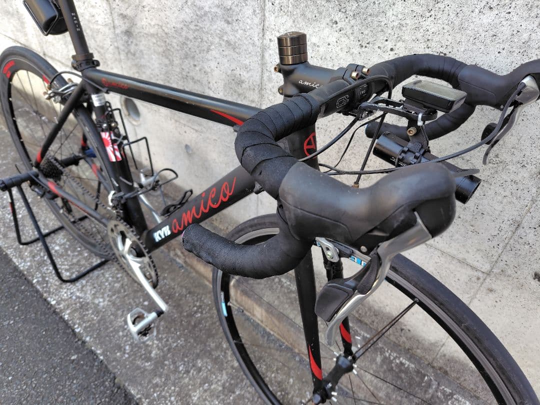 即乗　amico fun road 　ロードバイクカスタム　★ノーマルペダル変更