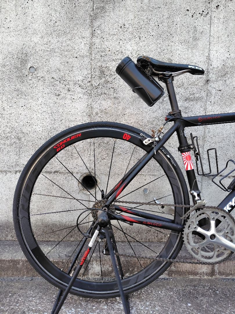 即乗　amico fun road 　ロードバイクカスタム　★ノーマルペダル変更