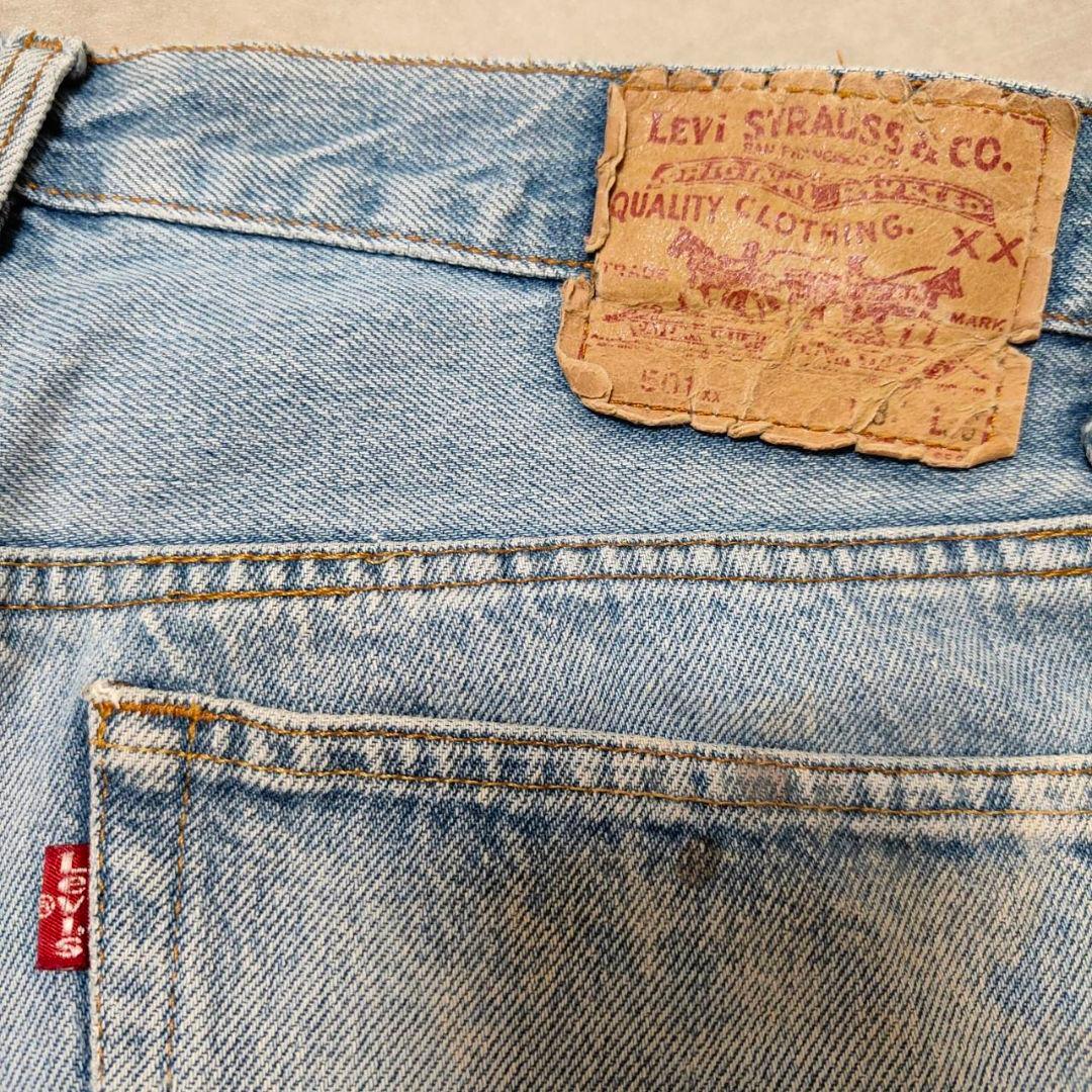 ビンテージ usa製 リーバイス501 グランジデニム ダメージジーンズ w34