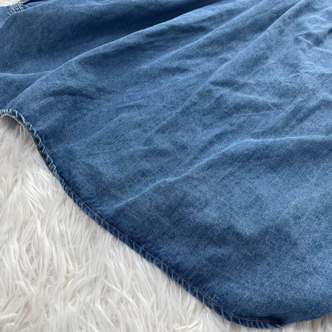 美品 アーバンリサーチドアーズ バンドカラー デニムシャツ DOORS