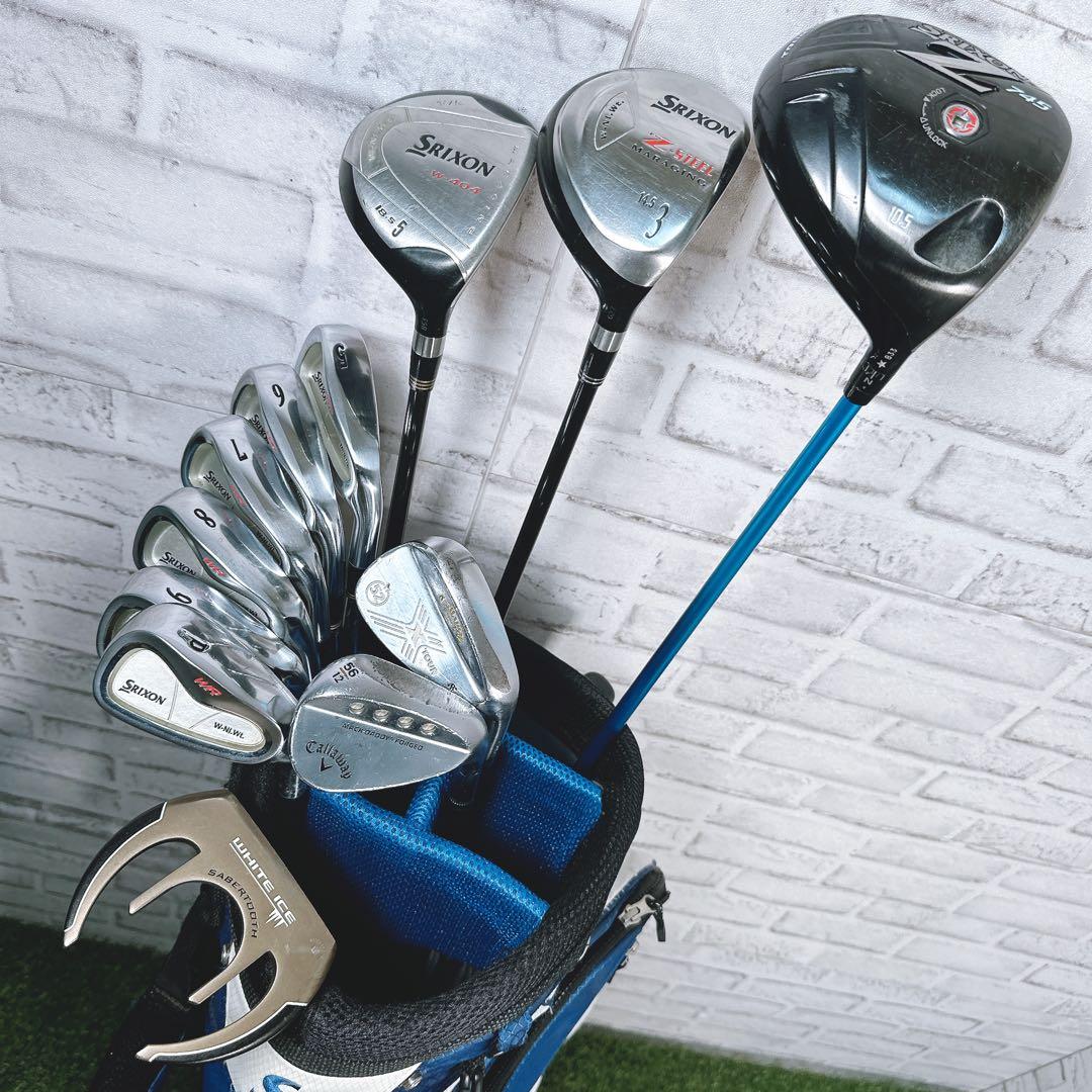 スリクソン メンズ ゴルフクラブセット Sフレックス キャロウェイ オデッセイ