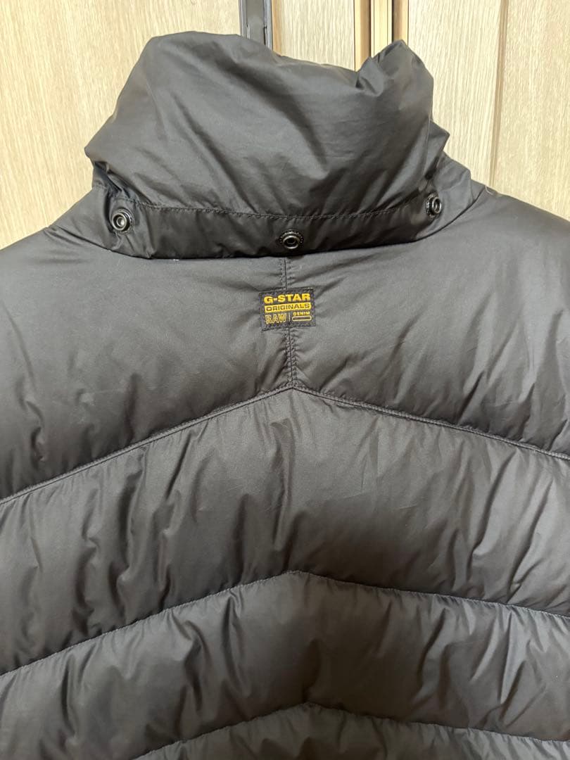 美品　G-STAR RAW ブラックダウンベスト　XL