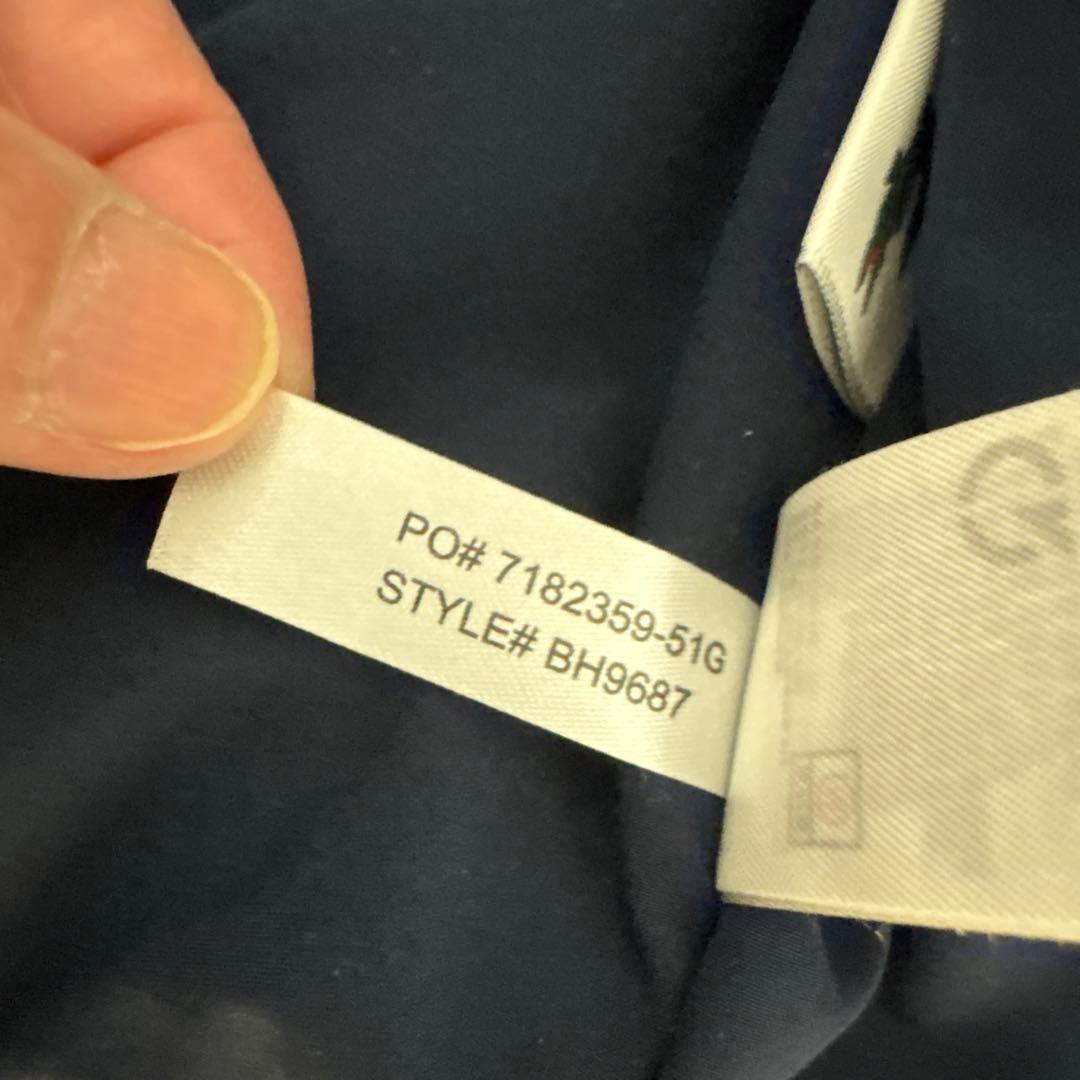 LACOSTE ゴルフ シーズナルズストレッチジップアップジャケット ネイビー