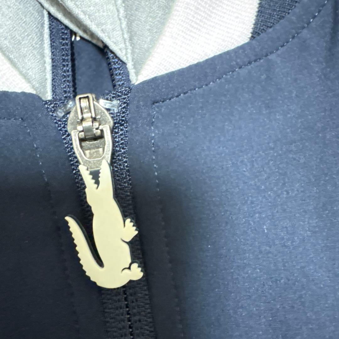 LACOSTE ゴルフ シーズナルズストレッチジップアップジャケット ネイビー