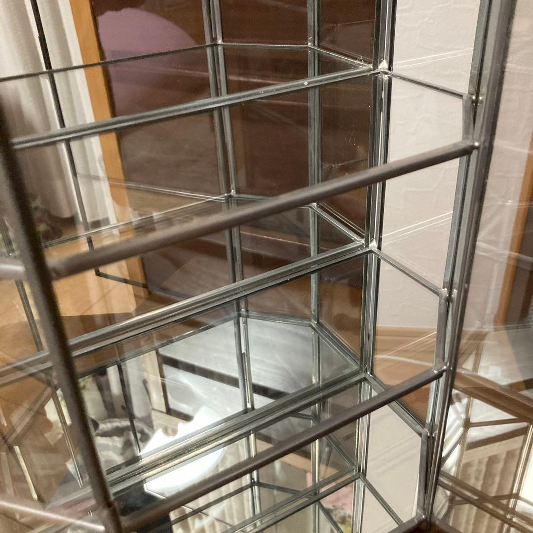 ガラス製コレクションボックス 約27cm