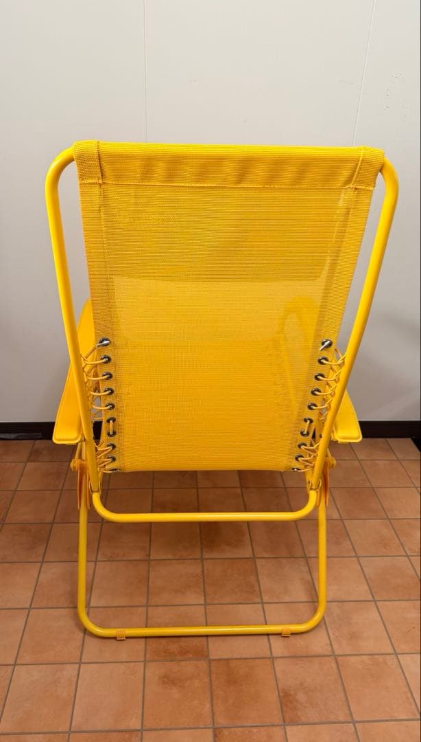 Coleman イエロー リクライニングチェア