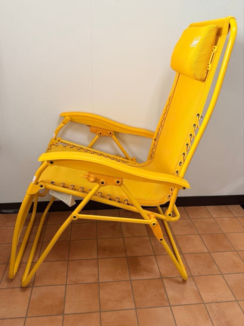 Coleman イエロー リクライニングチェア