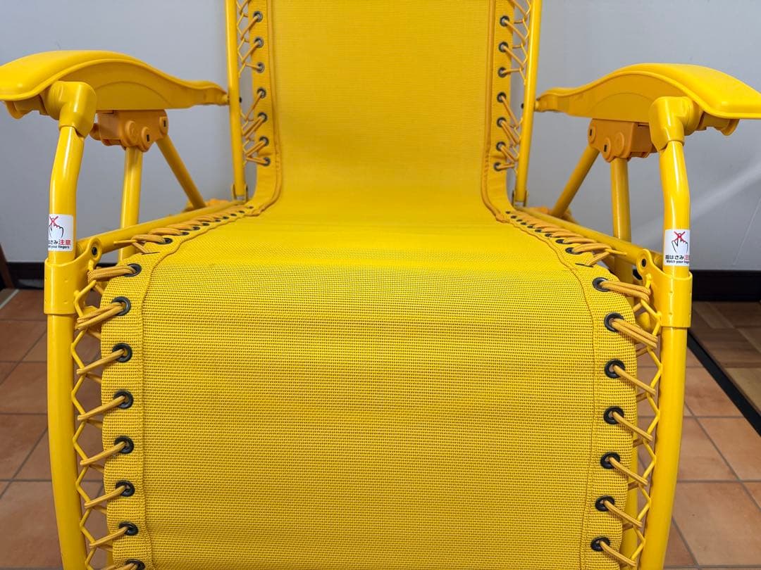 Coleman イエロー リクライニングチェア