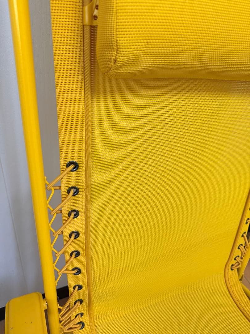 Coleman イエロー リクライニングチェア