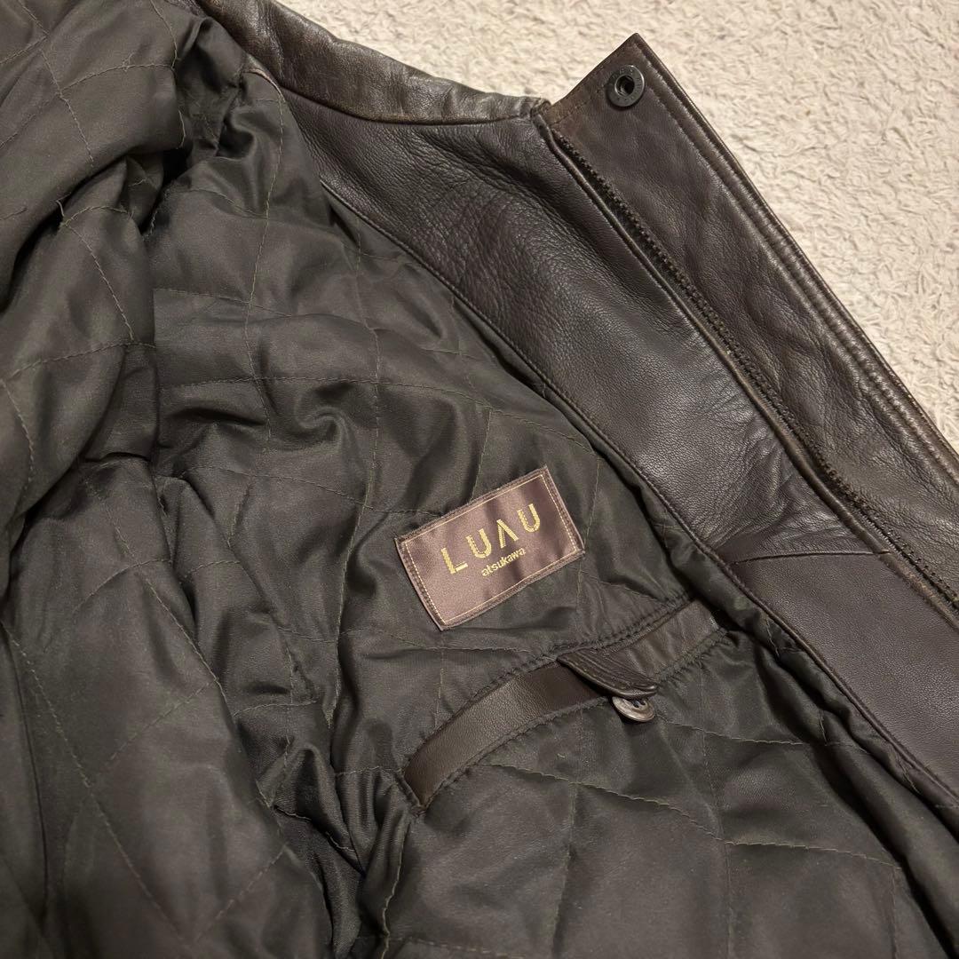本革 リアルレザー ジャケット ブラウン A2ジャケット 90s Lサイズ