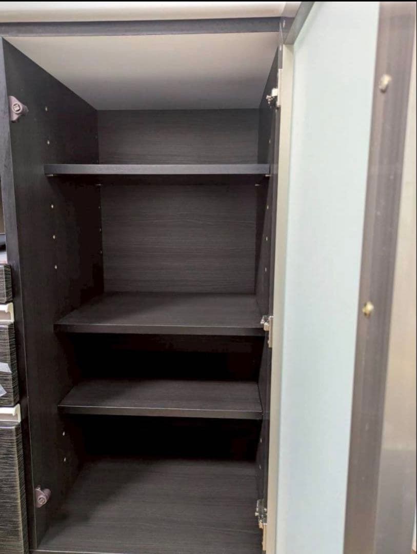 ニトリ Ｎポスティア 90BK キッチンボード レンジ台 調理台 食器棚