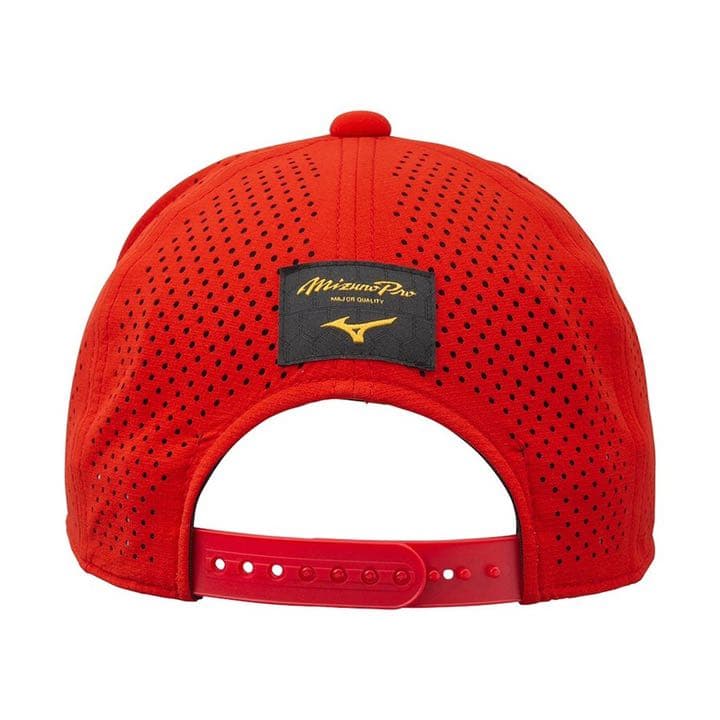 ミズノプロ キャップ チャイニーズレッド
