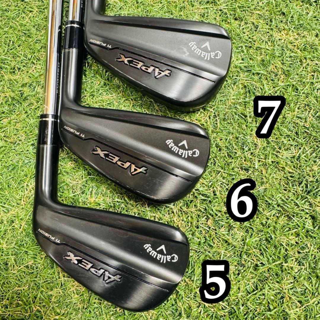 【美品】キャロウェイ APEX Ti FUSION メンズアイアン 6本 S
