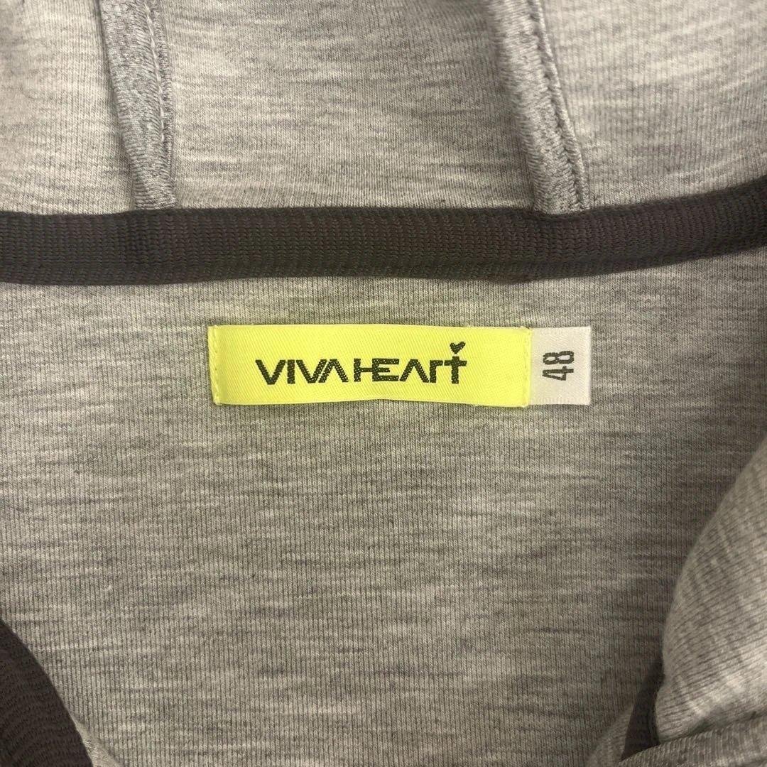 美品！ビバハート　フルジップパーカー　ストレッチ素材　48