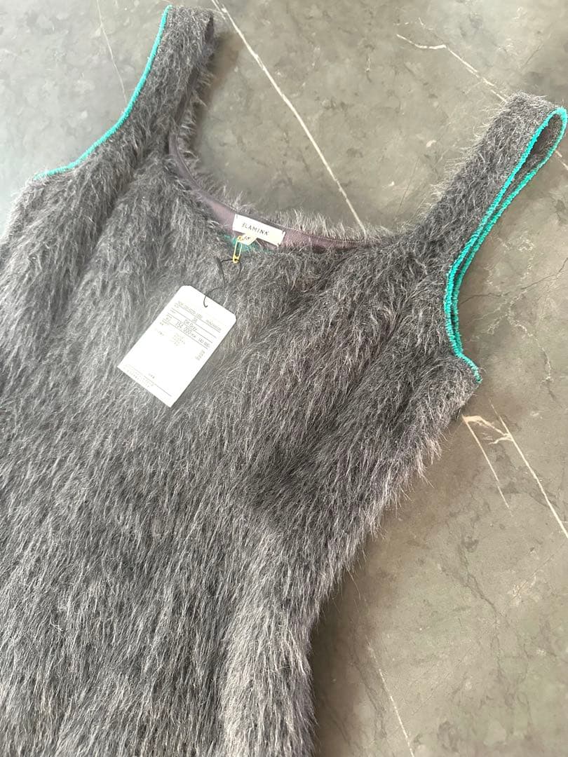 新品♡ブラミンク♡ワンピース♡滝沢眞規子さん着用♡シャギーニットロングドレス