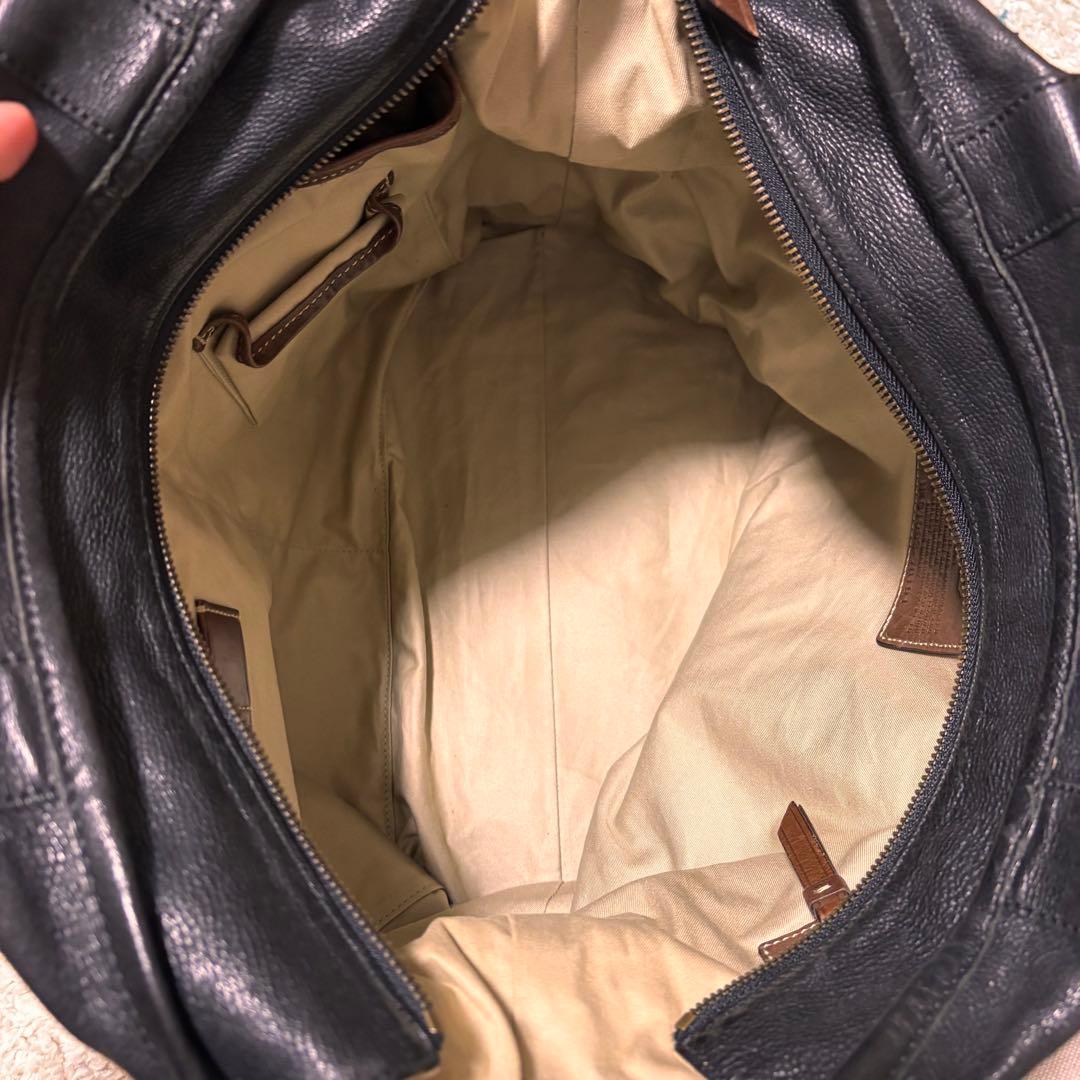 COACH ダークブラウン 本革　2wayレザー トートバッグ　ビジネスバッグ