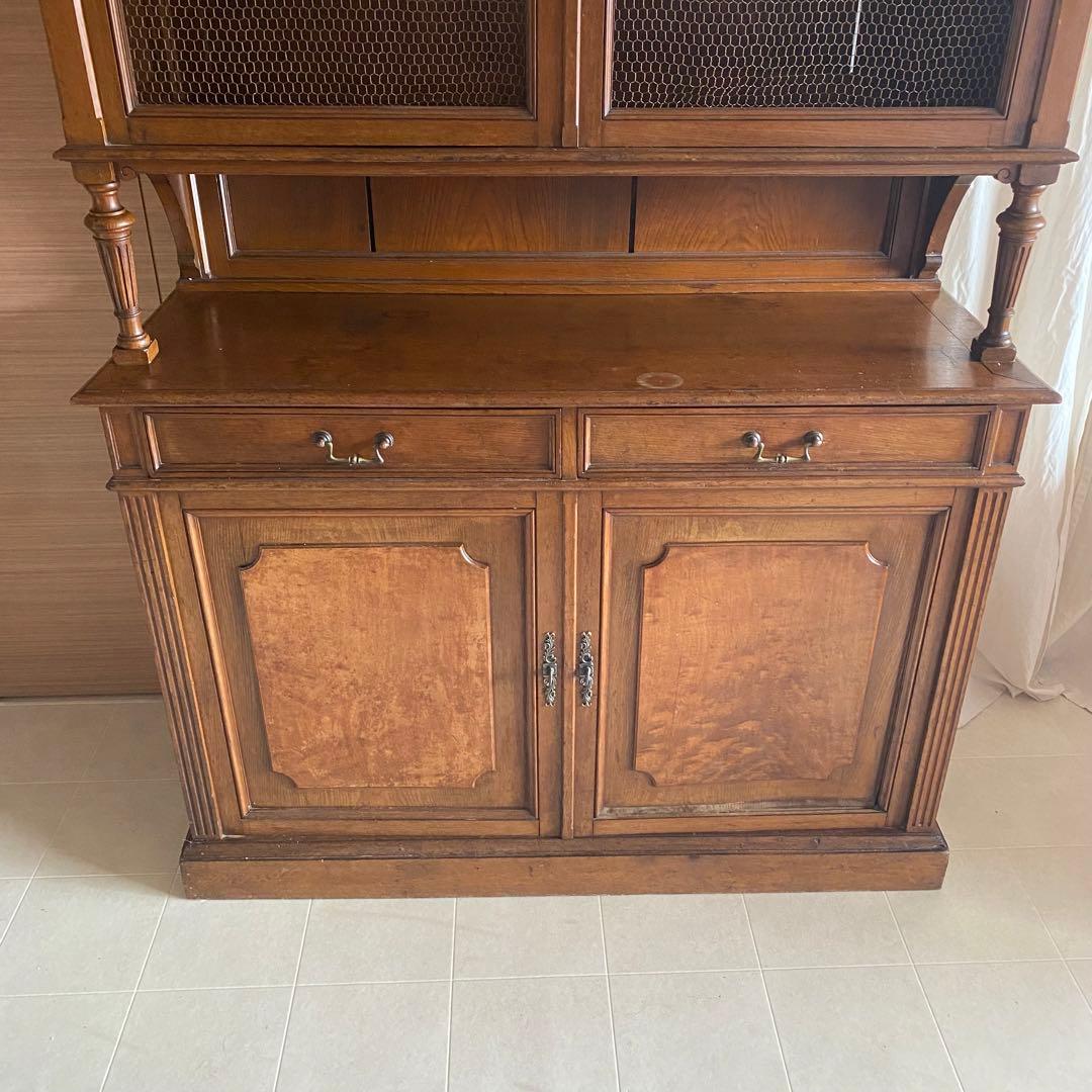 北欧　アンティーク　フランス製　キャビネット　カップボード　食器棚　飾り棚