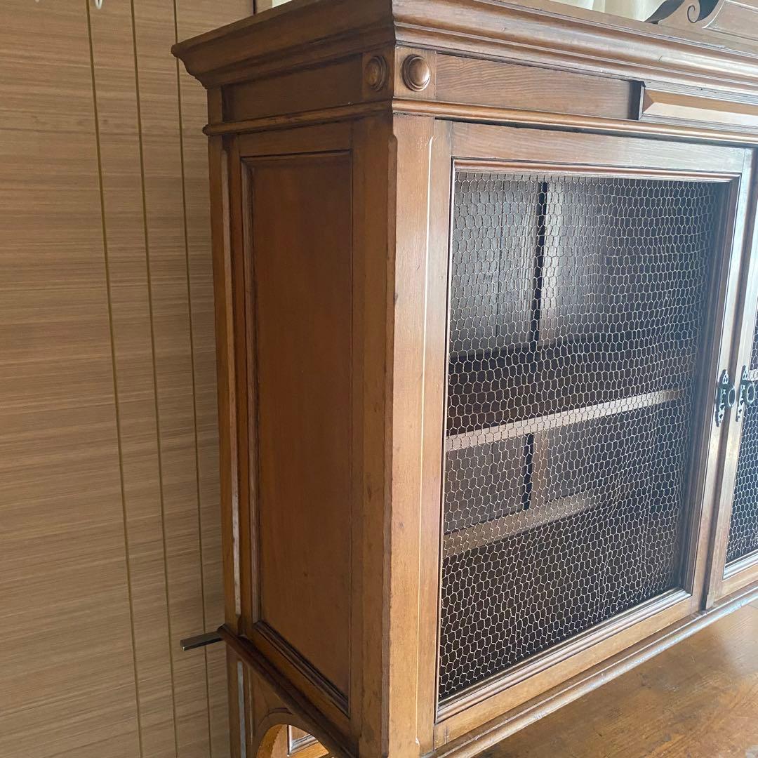 北欧　アンティーク　フランス製　キャビネット　カップボード　食器棚　飾り棚