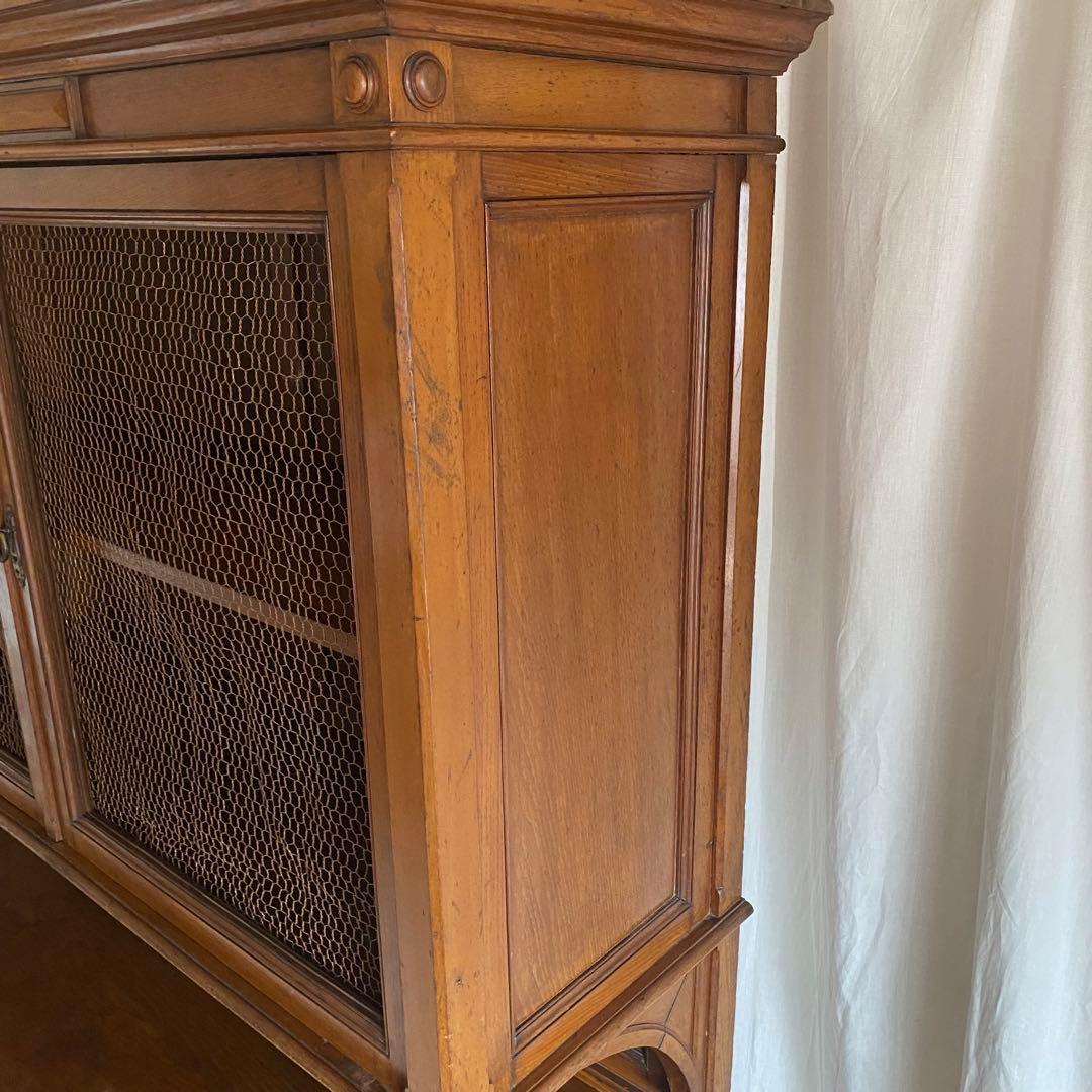 北欧　アンティーク　フランス製　キャビネット　カップボード　食器棚　飾り棚