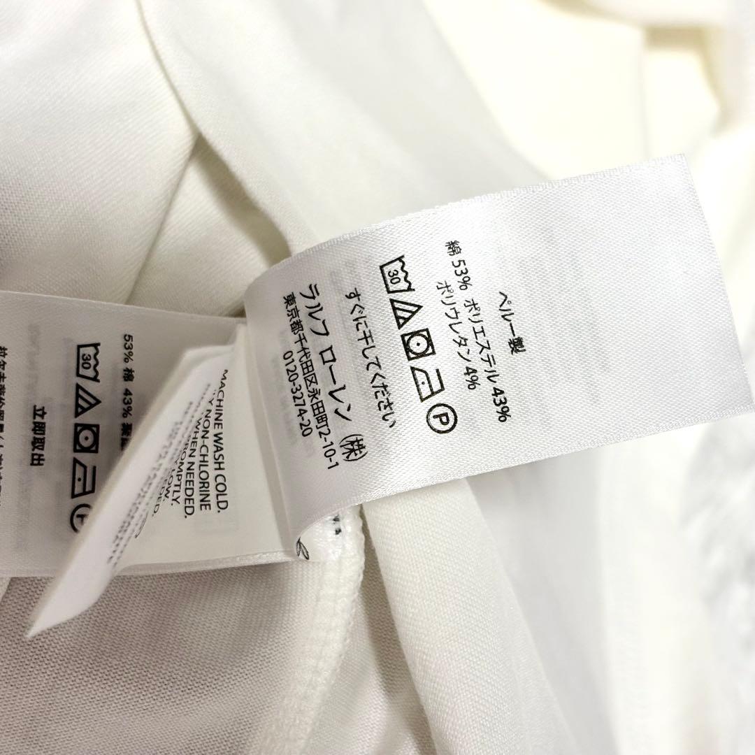 【未使用タグ付き】ポロゴルフラルフローレン　半袖ポロシャツ　ホワイト　M 白