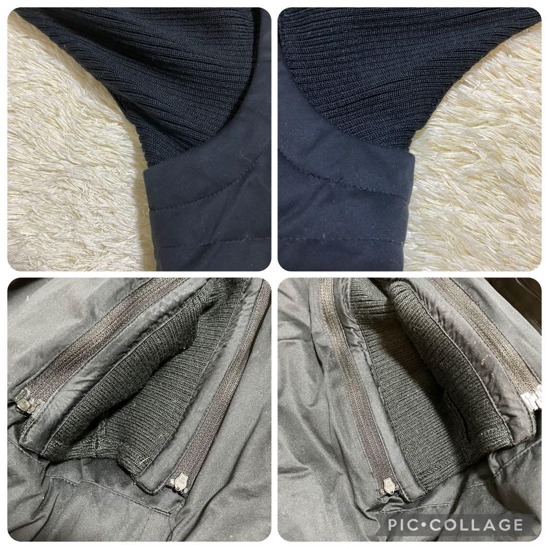 2WAY✨バーバリーゴルフ ダウン ニット 切替 ベスト 黒 Lサイズ