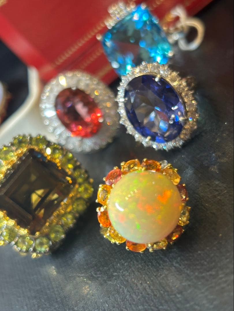 ぶ*ぶ様 天然石ピンクトパーズ10.00ctリング　18