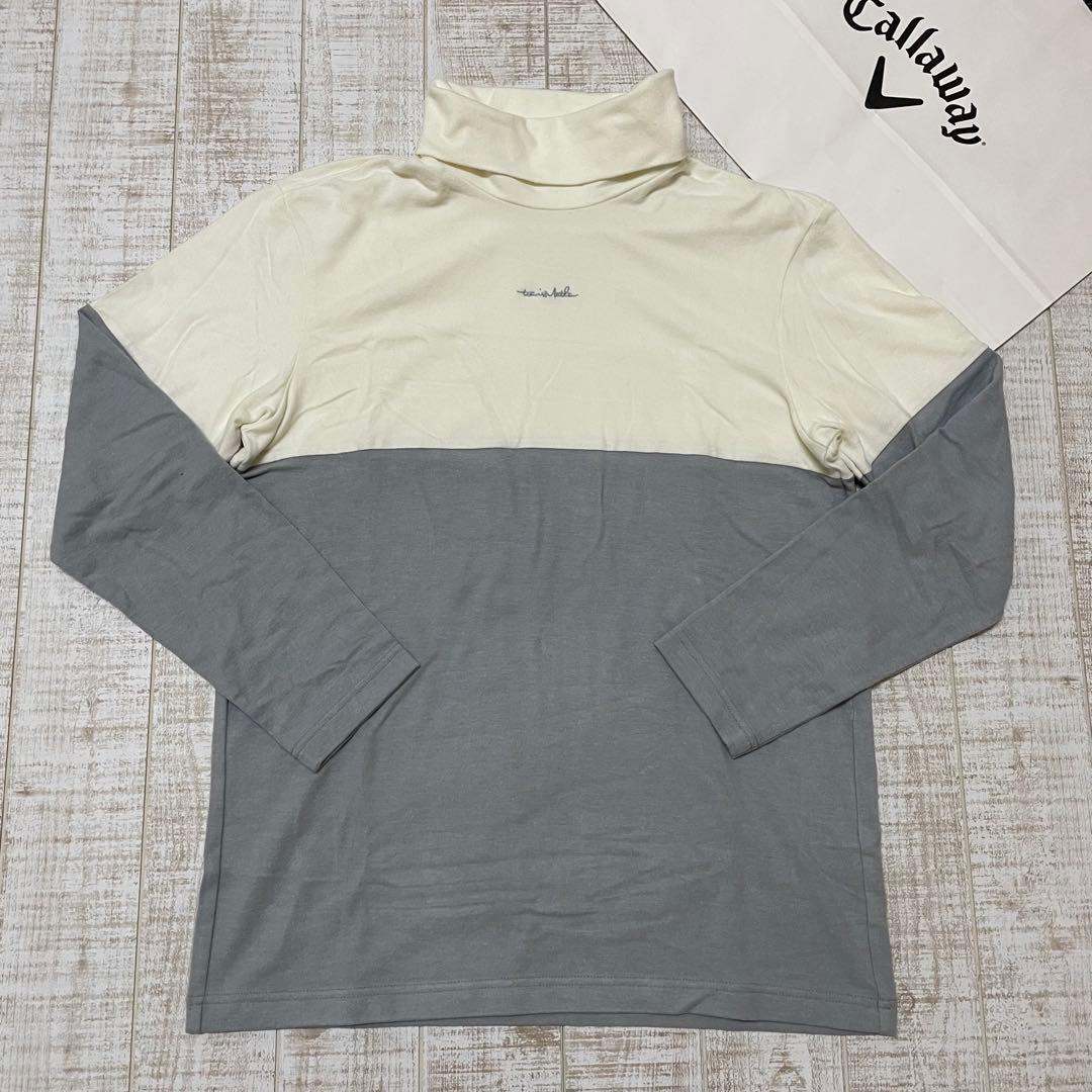 新品キャロウェイ トラヴィスマシュー フリース ハイネック ホワイト Mサイズ