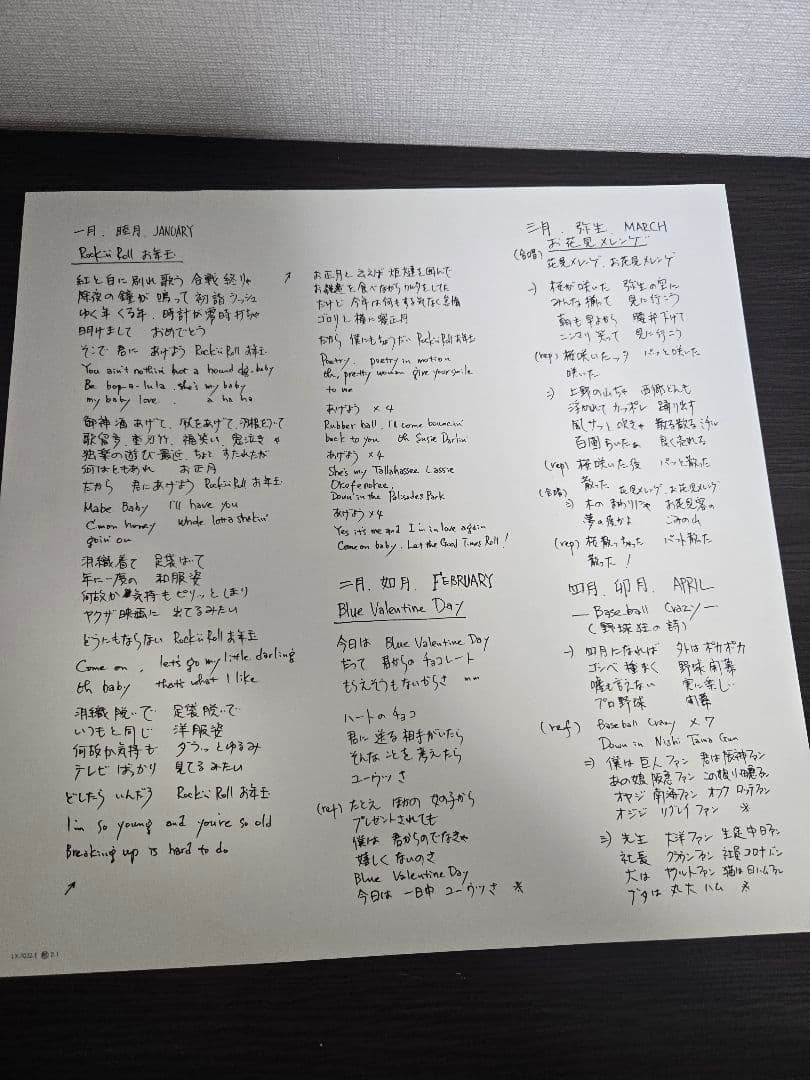 【初版LP】大瀧詠一 / ナイアガラ・カレンダー ‘78(付録&歌詞カード完備)