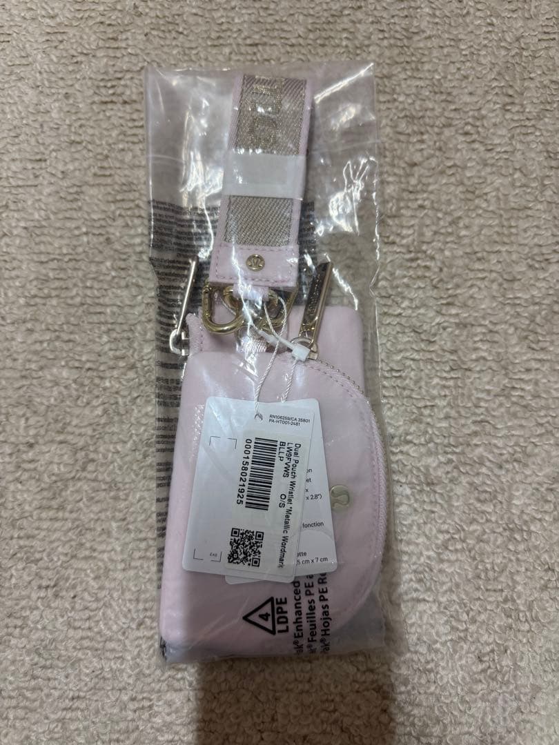 lululemon ルルレモン　デュアルポーチリストレット　ピンク　新品未使用