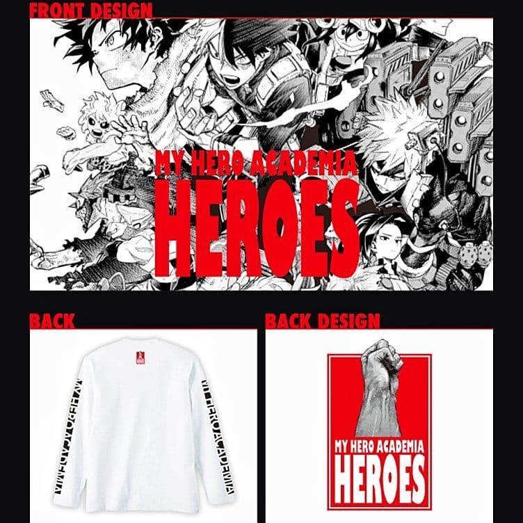 ジャンプ定期講読者限定 応募者全員サービス僕のヒーローアカデミア ロングTシャツ