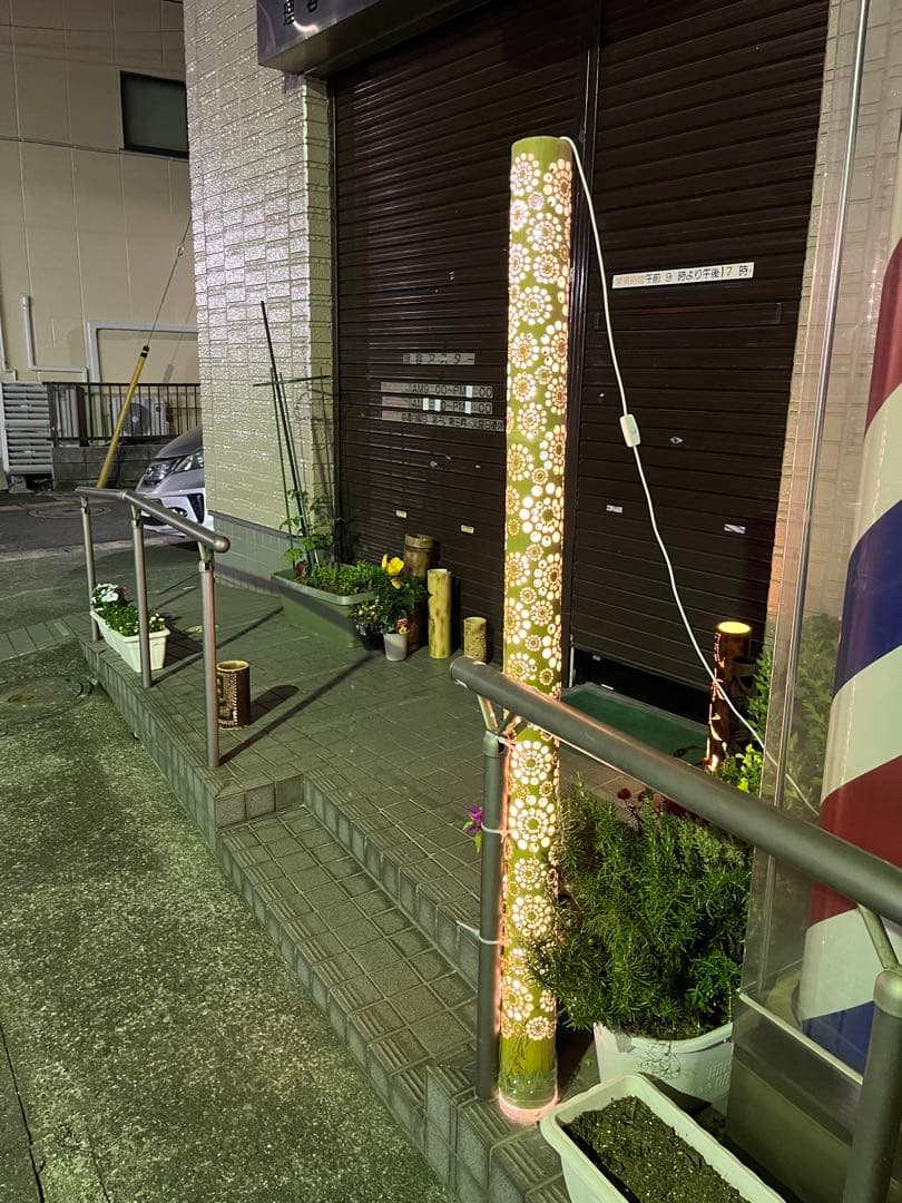 竹あかり、竹燈籠　155センチ