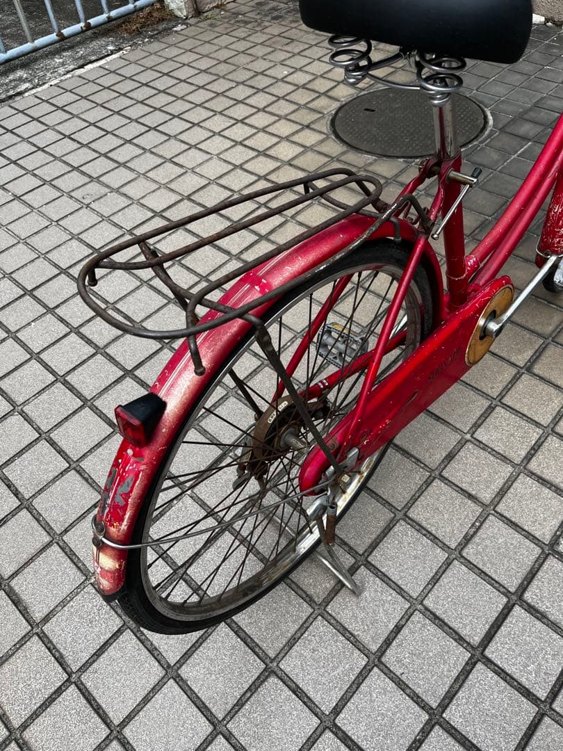 ブリヂストン BRIDGESTONE ママチャリ 赤