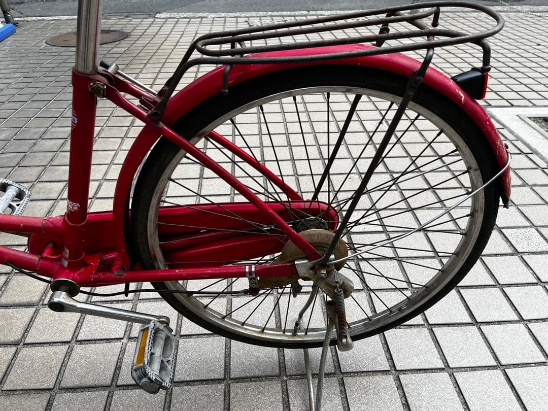 ブリヂストン BRIDGESTONE ママチャリ 赤