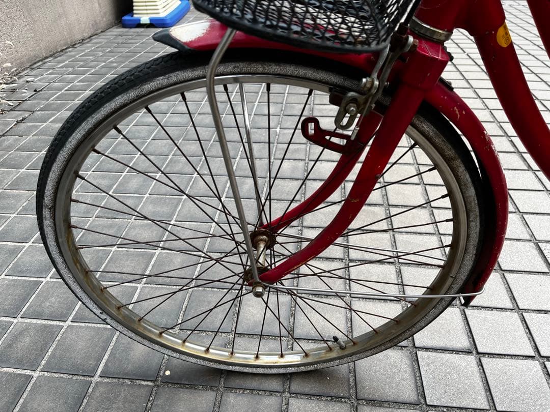 ブリヂストン BRIDGESTONE ママチャリ 赤