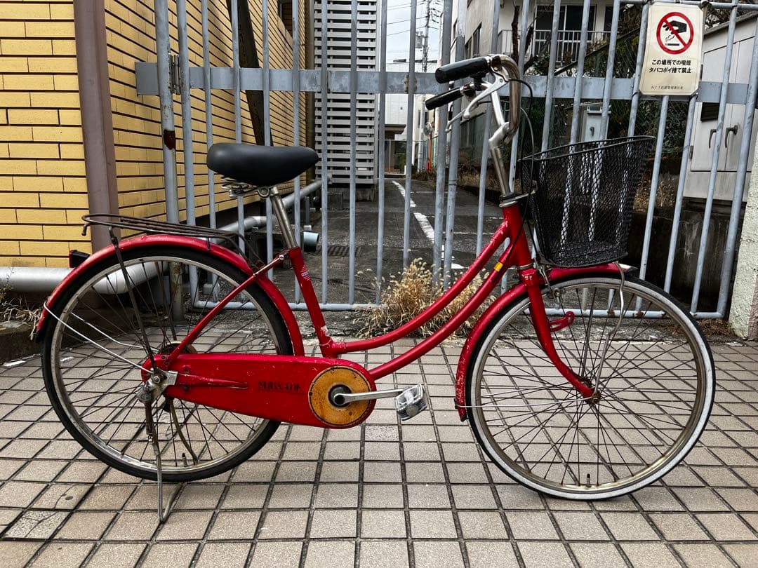 ブリヂストン BRIDGESTONE ママチャリ 赤