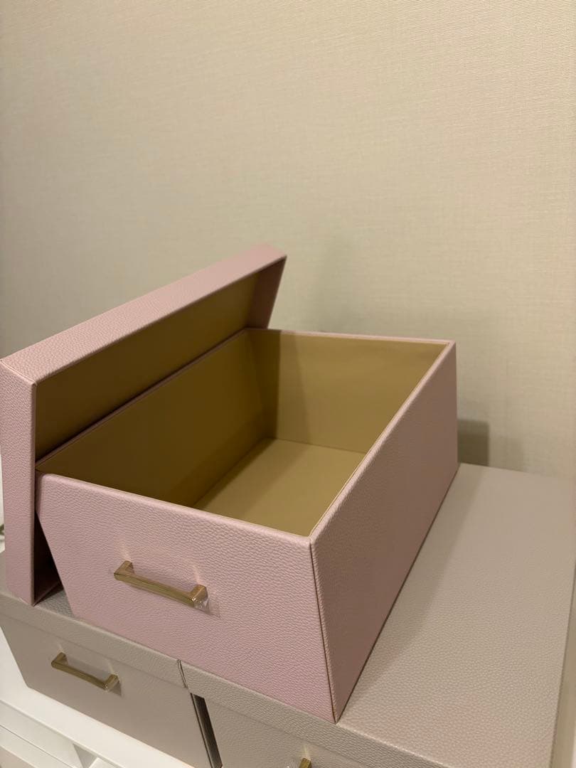 新品 ３点 フランフラン グレージュ & ピンク 収納ボックス 収納 ボックス