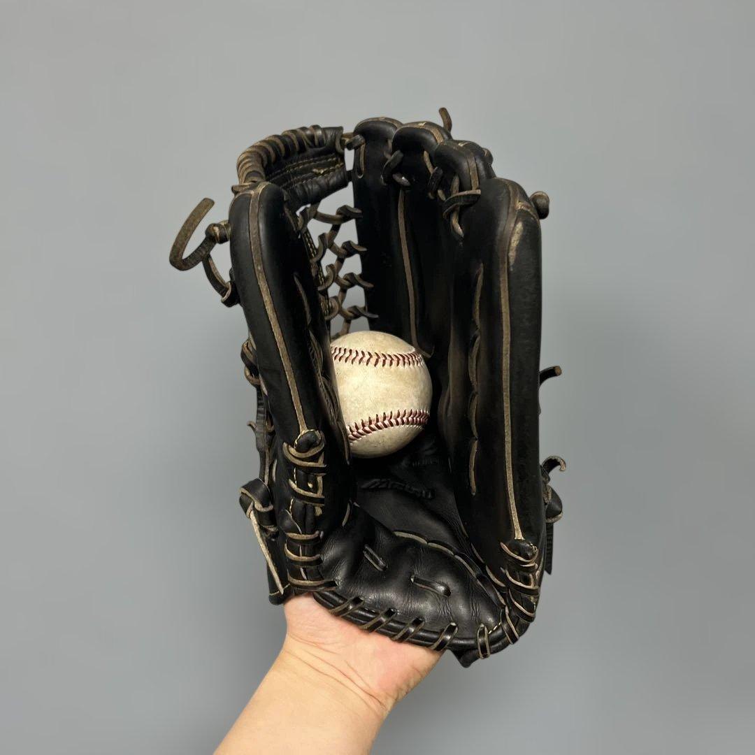 1372 ミズノプロ キップレザー 型抜群 即戦力 硬式 外野手用グローブ