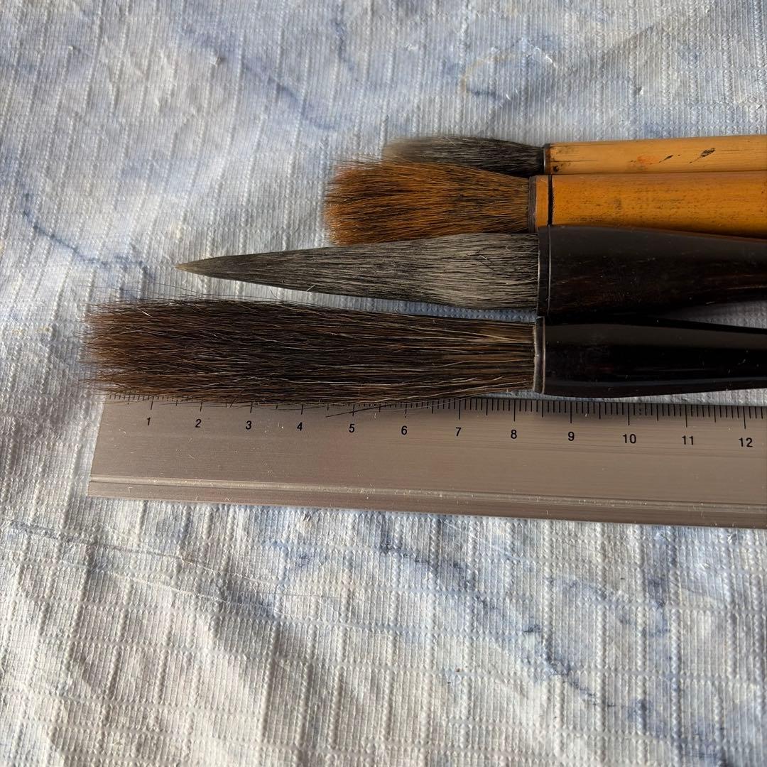 唐筆　毛筆　中国　文房四宝　竹製 書道 筆 4本セット