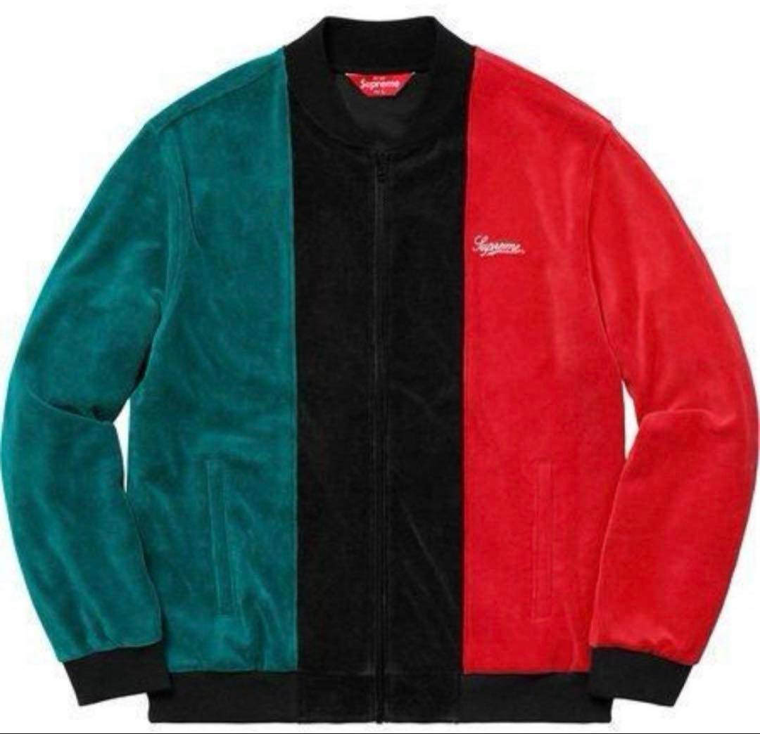 ジャケット・アウター 18ss Supreme Velour Zip Up Jacket L