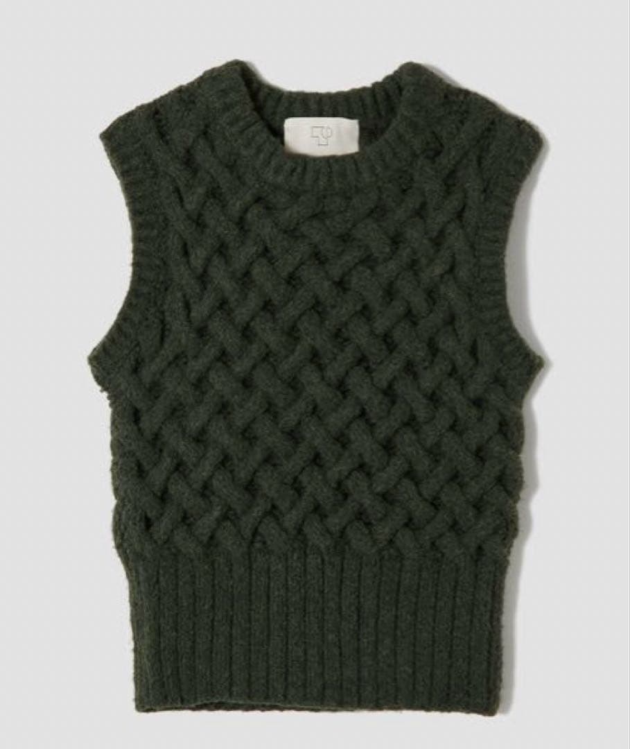 値下げしました⭐︎TELOPLAN ニットベスト　グリーン