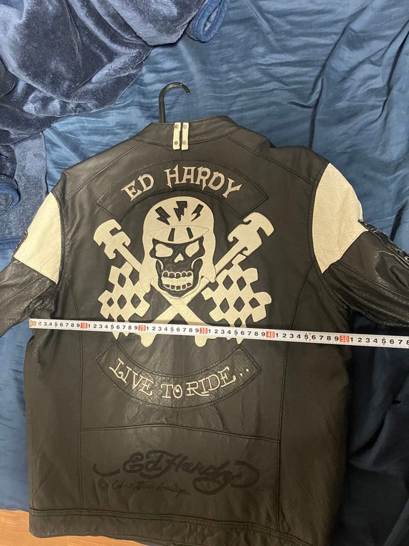 一月中限定値下げ！ED HARDY ライダースジャケット
