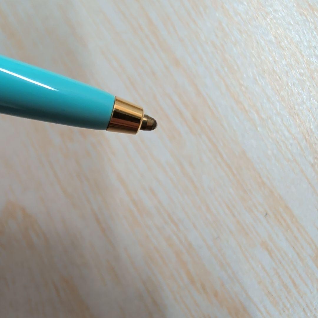 Tiffany&Co. ティファニーブルーゴールドリボン ボールペン インクなし