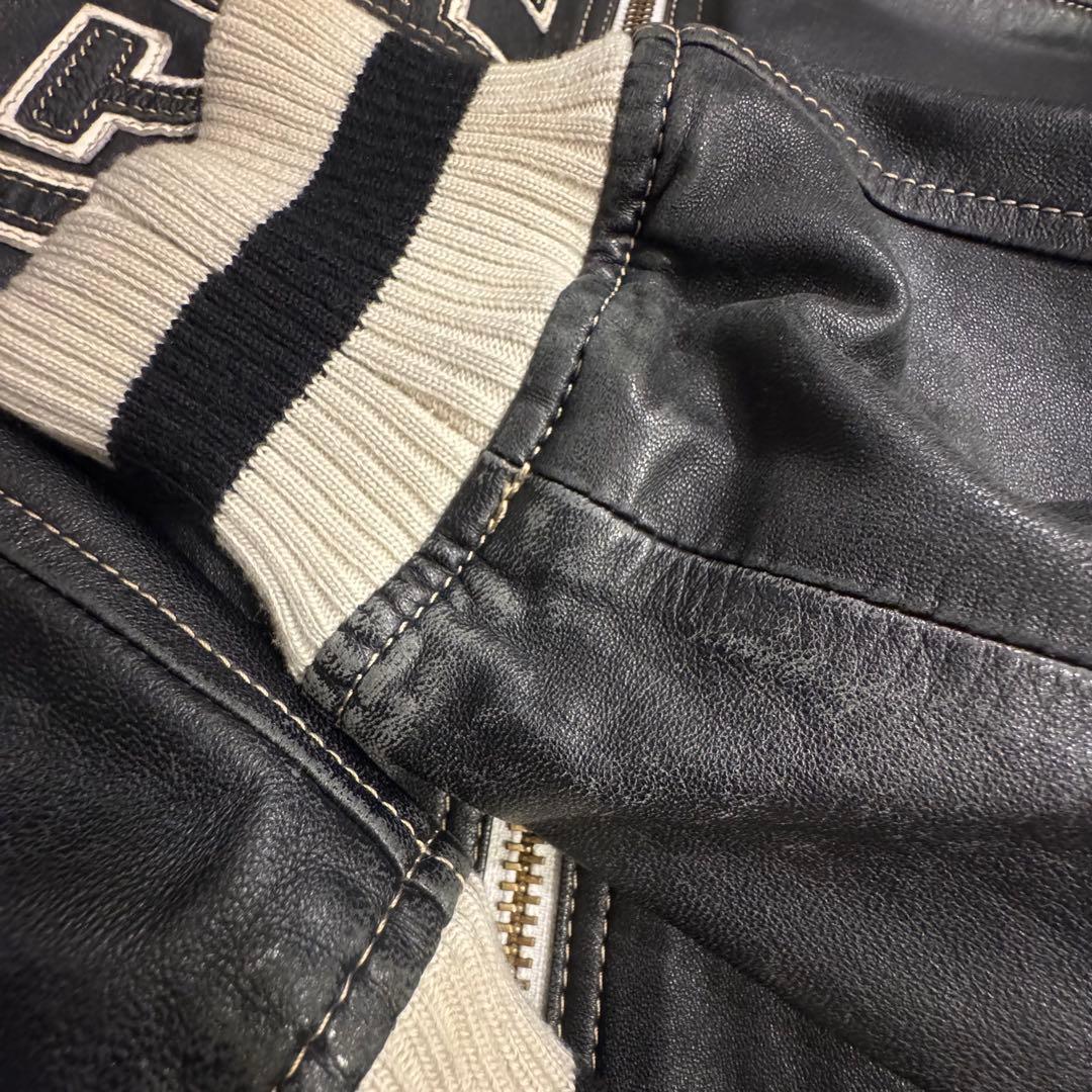 g-stage ライダース　レザージャケット　ワッペン　刺繍