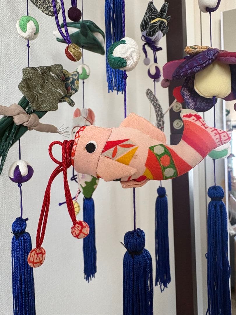 吊るし飾り　端午の節句の輪下げ(中)②　五月人形