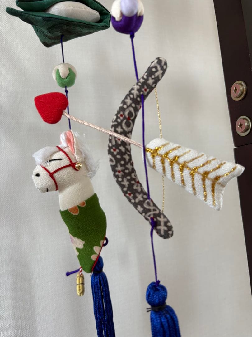 吊るし飾り　端午の節句の輪下げ(中)②　五月人形