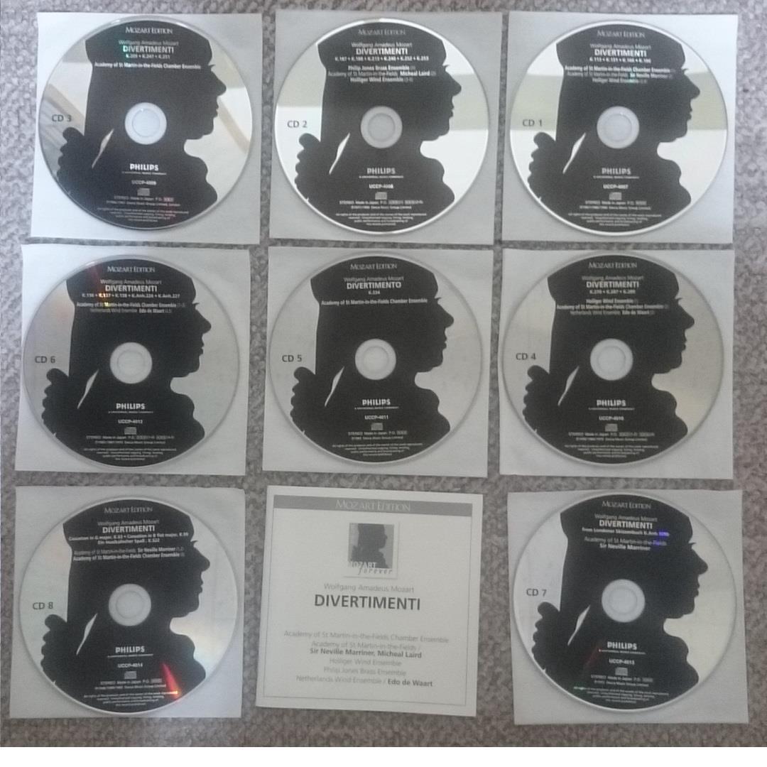 MF　　モーツァルト　大全集　第3巻：ディヴェルティメント全集　8CD　廃盤