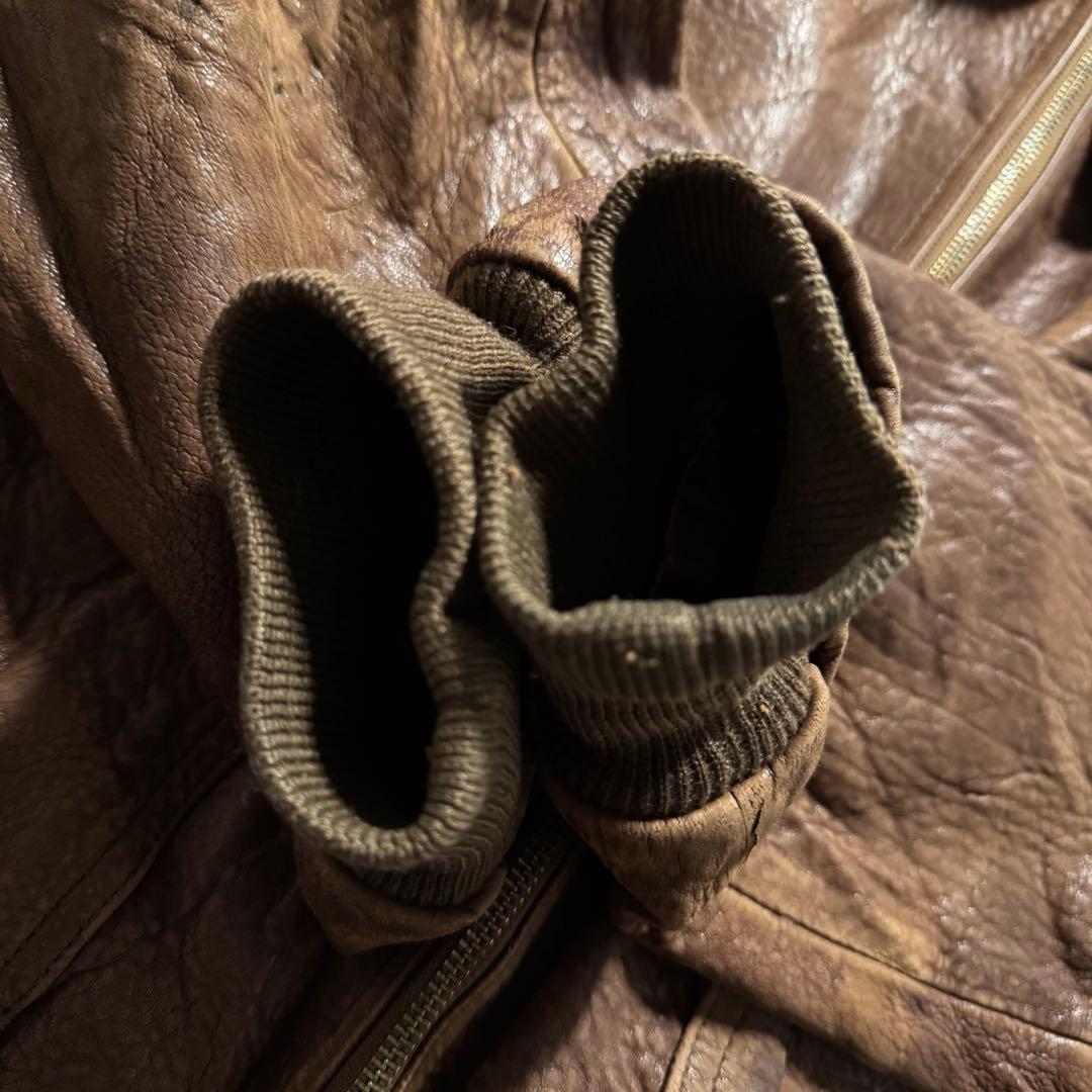 【90s vintage】フライトジャケット　XL G1 レザージャケット　本革